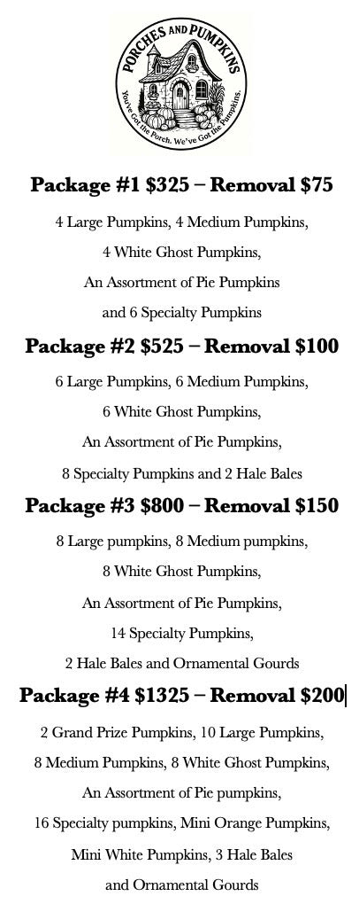 Reserve Your 2025 Porch Decor - $100 Non-Refundable Deposit